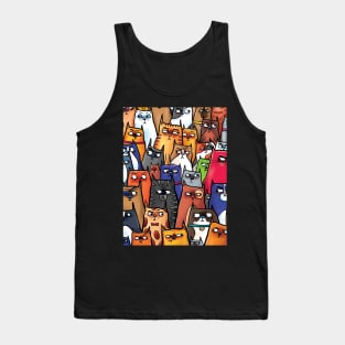 Suspicious Kitties Tank Top